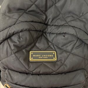 Marc Jacobs Black Quilted Backpack